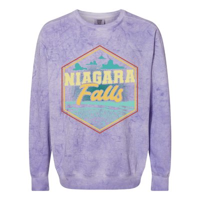 Niagara Falls Souvenir Cool Gift Matching Last Minute Gift Colorblast Crewneck Sweatshirt