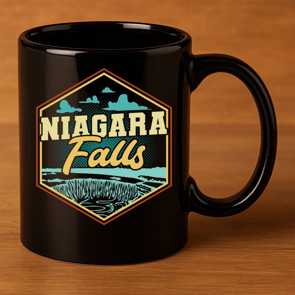 Niagara Falls Souvenir Cool Gift Matching Last Minute Gift 11oz C Handle Ceramic Mug