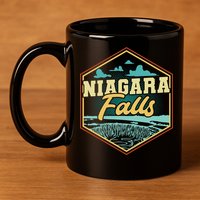 Niagara Falls Souvenir Cool Gift Matching Last Minute Gift 11oz C Handle Ceramic Mug