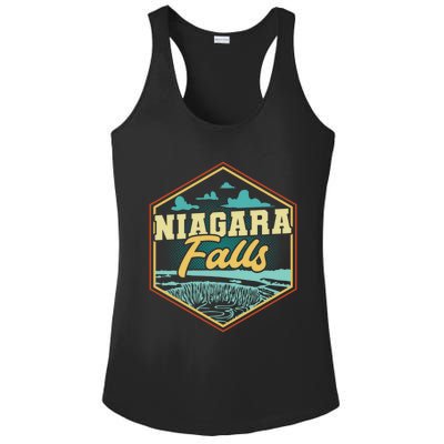 Niagara Falls Souvenir Cool Gift Matching Last Minute Gift Ladies PosiCharge Competitor Racerback Tank