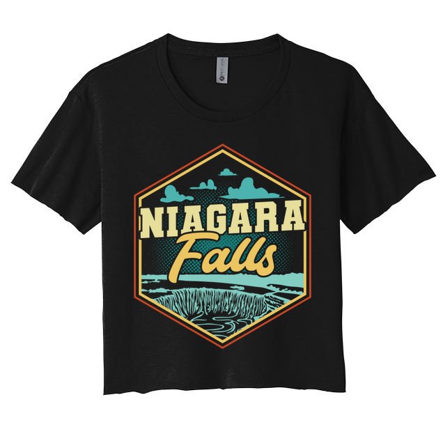 Niagara Falls Souvenir Cool Gift Matching Last Minute Gift Women's Crop Top Tee