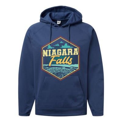 Niagara Falls Souvenir Cool Gift Matching Last Minute Gift Performance Fleece Hoodie