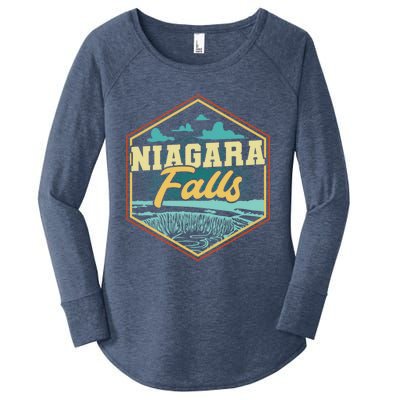 Niagara Falls Souvenir Cool Gift Matching Last Minute Gift Women's Perfect Tri Tunic Long Sleeve Shirt