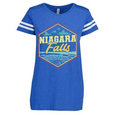 Niagara Falls Souvenir Cool Gift Matching Last Minute Gift Enza Ladies Jersey Football T-Shirt