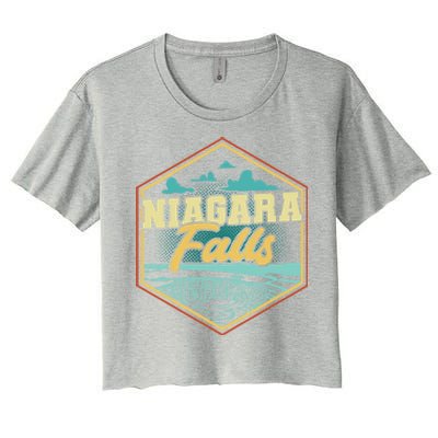 Niagara Falls Souvenir Cool Gift Matching Last Minute Gift Women's Crop Top Tee