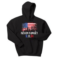 Never Forget September 11 2001 Memorial Day American Flag Kids Hoodie