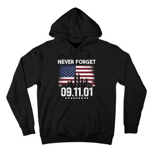 Never Forget September 11 2001 Memorial Day American Flag Hoodie