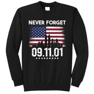 Never Forget September 11 2001 Memorial Day American Flag Sweatshirt