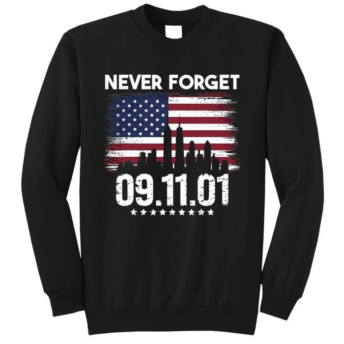 Never Forget September 11 2001 Memorial Day American Flag Sweatshirt