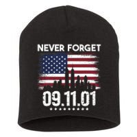 Never Forget September 11 2001 Memorial Day American Flag Short Acrylic Beanie