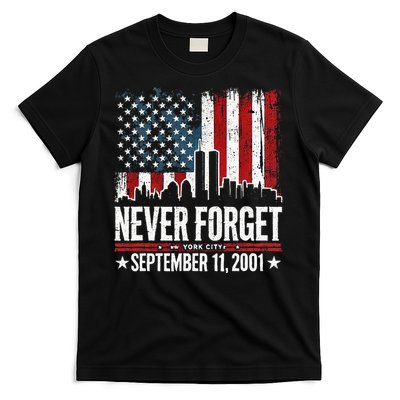 Never Forget September 11 2001 Memorial Day T-Shirt