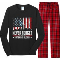 Never Forget September 11 2001 Memorial Day Long Sleeve Pajama Set