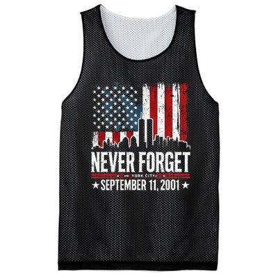 Never Forget September 11 2001 Memorial Day Mesh Reversible Basketball Jersey Tank