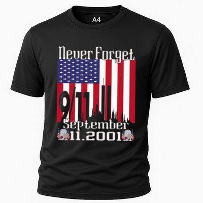 Never Forget September 11 2001 American Flag Performance Shirt