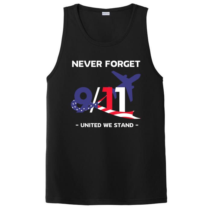 Never Forget September 11 2001 Memorial Day American Flag PosiCharge Competitor Tank