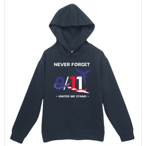 Never Forget September 11 2001 Memorial Day American Flag Urban Pullover Hoodie