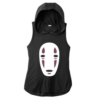 No Face Spirited Away Ladies PosiCharge Tri-Blend Wicking Draft Hoodie Tank