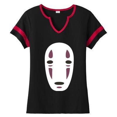 No Face Spirited Away Ladies Halftime Notch Neck Tee