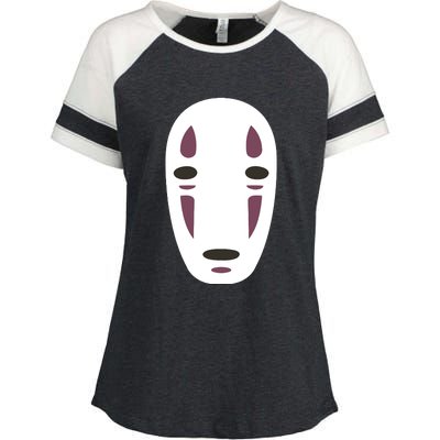 No Face Spirited Away Enza Ladies Jersey Colorblock Tee