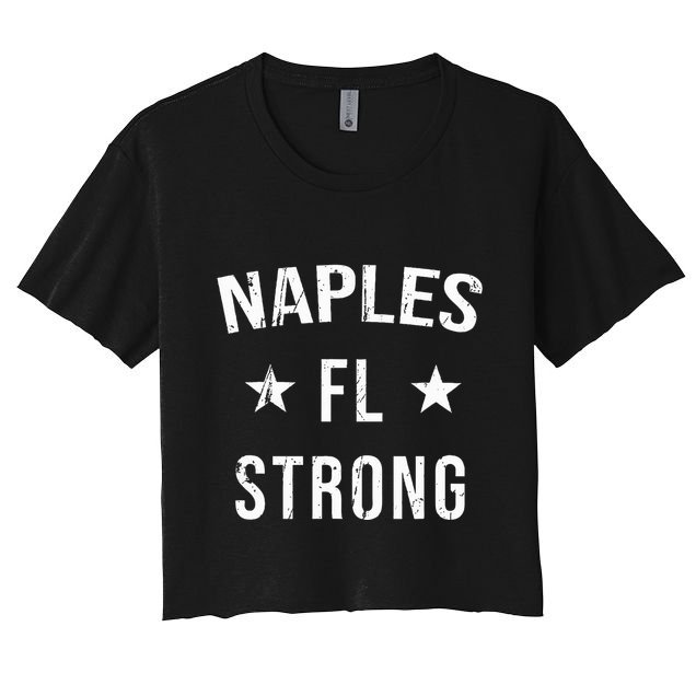 Naples Fl Strong Hometown Souvenir Vacation Florida Crop Top