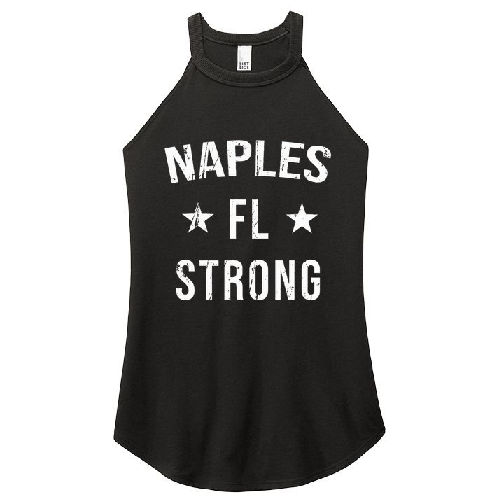 Naples Fl Strong Hometown Souvenir Vacation Florida Women's Perfect Tri Rocker Tank