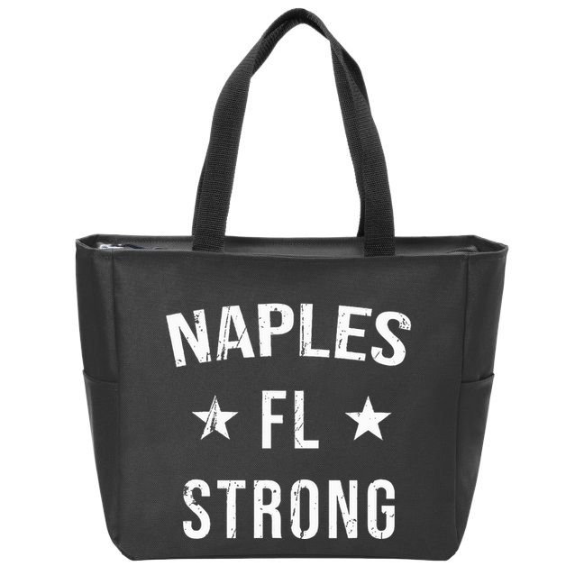 Naples Fl Strong Hometown Souvenir Vacation Florida Zip Tote Bag
