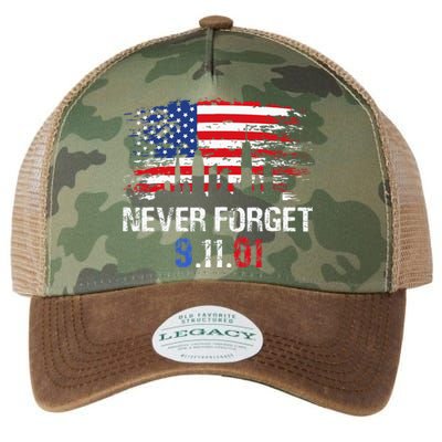 Never Forget September 11 2001 Memorial Day American Flag Legacy Tie Dye Trucker Hat