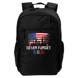 Never Forget September 11 2001 Memorial Day American Flag Daily Commute Backpack