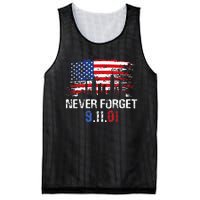 Never Forget September 11 2001 Memorial Day American Flag Mesh Reversible Basketball Jersey Tank