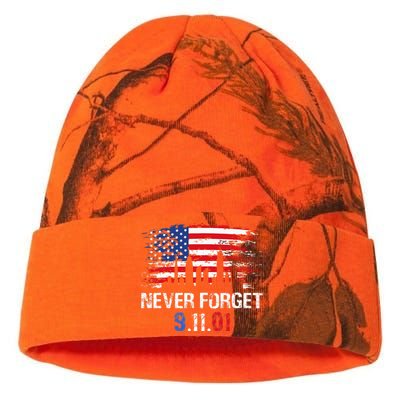 Never Forget September 11 2001 Memorial Day American Flag Kati Licensed 12" Camo Beanie