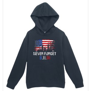 Never Forget September 11 2001 Memorial Day American Flag Gift Urban Pullover Hoodie