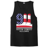 Never Forget September 11 2001 Memorial Day American Flag PosiCharge Competitor Tank