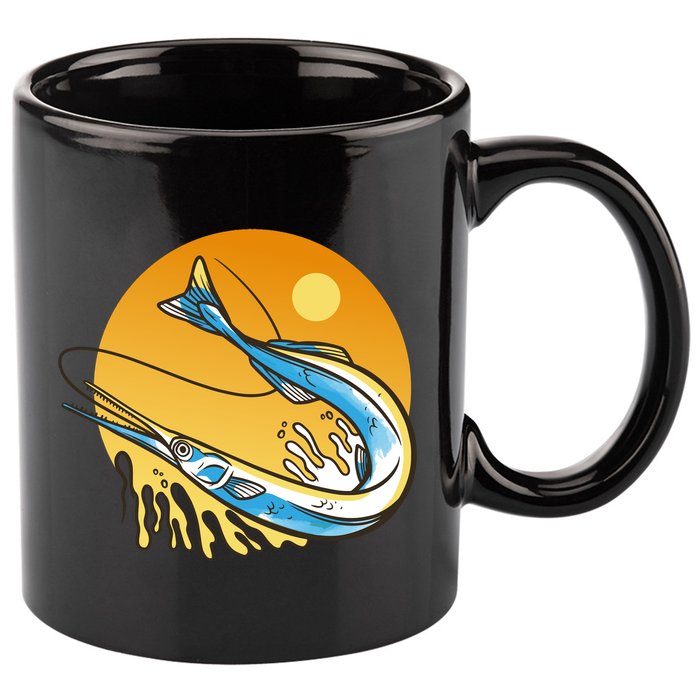 Needle Fish Sunset 11oz C Handle Ceramic Mug