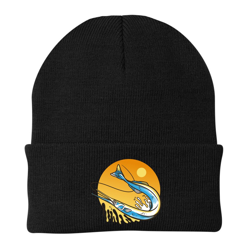 Needle Fish Sunset Beanie