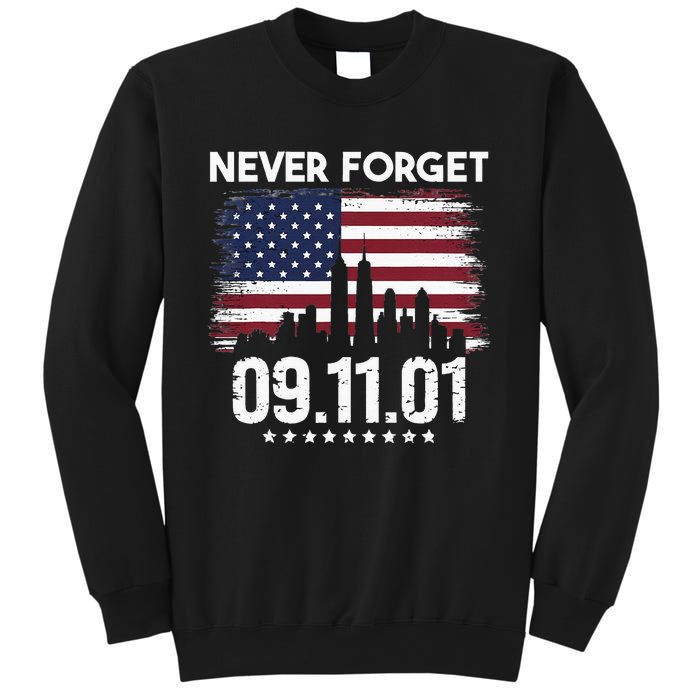 Never Forget September 11 2001 Memorial Day American Flag Sweatshirt