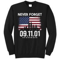 Never Forget September 11 2001 Memorial Day American Flag Tall Sweatshirt