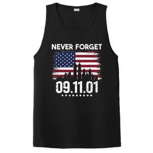 Never Forget September 11 2001 Memorial Day American Flag PosiCharge Competitor Tank