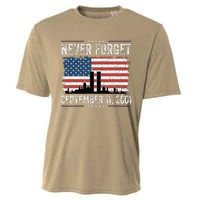 Never Forget September 11 2001 Memorial Day American Flag Gift Cooling Performance Crew T-Shirt