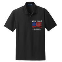 Never Forget September 11 2001 Memorial Day Dry Zone Grid Polo