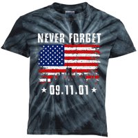 Never Forget September 11 2001 Memorial Day Kids Tie-Dye T-Shirt