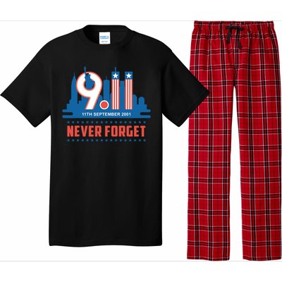 Never Forget September 11 2001 Memorial Day American Flag Pajama Set