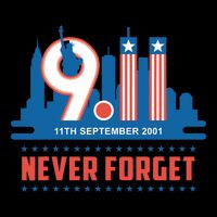 Never Forget September 11 2001 Memorial Day American Flag 16 in Basic Backpack