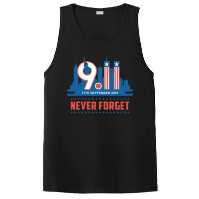 Never Forget September 11 2001 Memorial Day American Flag PosiCharge Competitor Tank