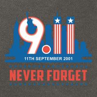 Never Forget September 11 2001 Memorial Day American Flag Cotton Canvas Backpack