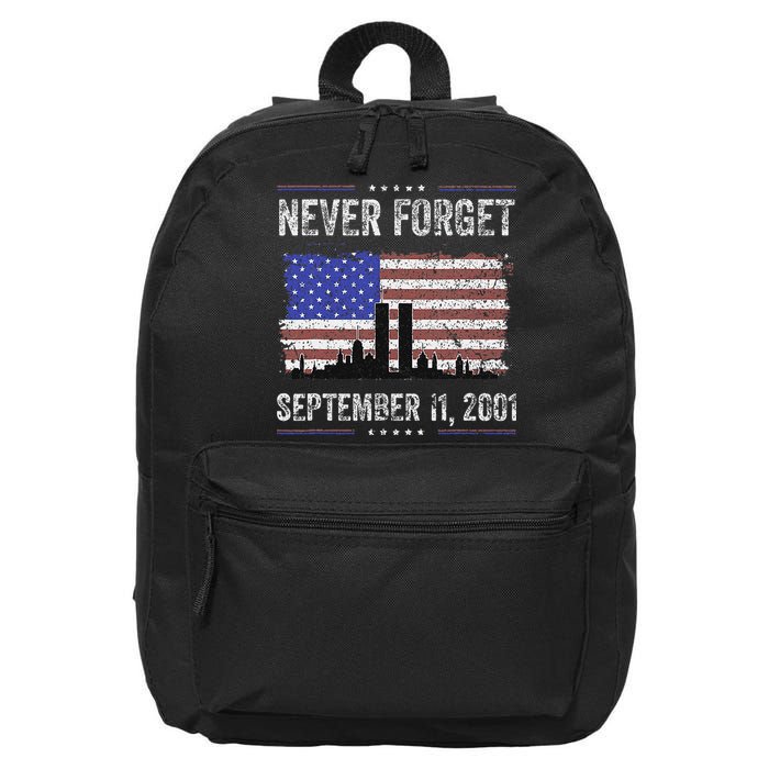 Never Forget September 11 2001 Memorial Day 16 in Basic Backpack