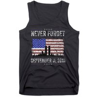 Never Forget September 11 2001 Memorial Day Tank Top