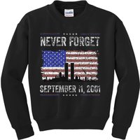 Never Forget September 11 2001 Memorial Day Kids Sweatshirt