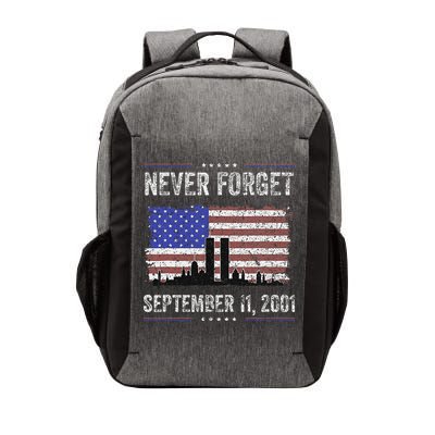 Never Forget September 11 2001 Memorial Day Vector Backpack