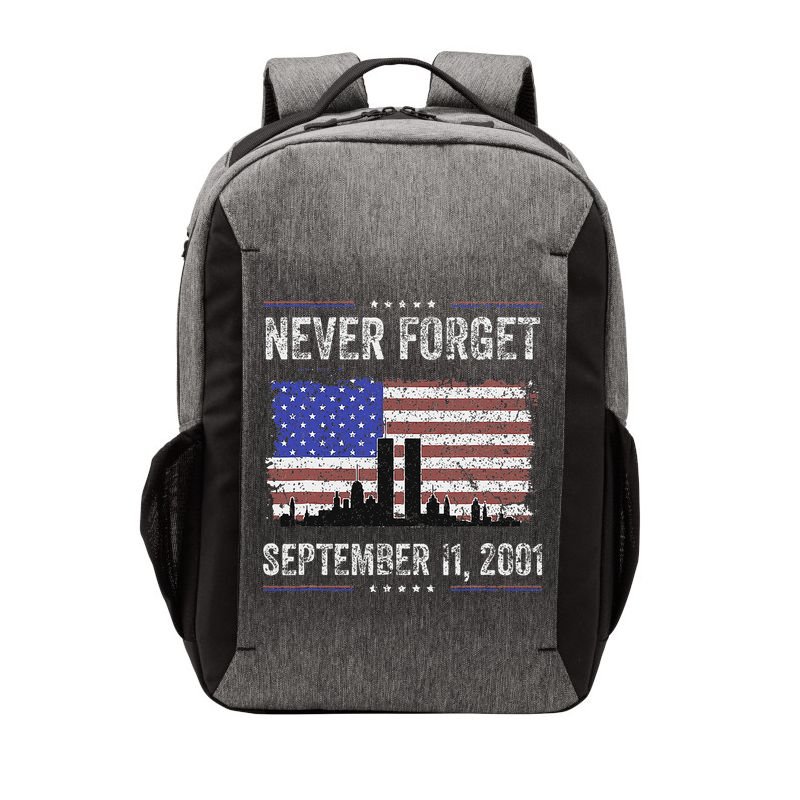 Never Forget September 11 2001 Memorial Day Vector Backpack