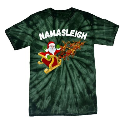 Namasleigh Funny Santa Christmas Tie-Dye T-Shirt